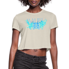 Manifest Malibu – Flowy Cropped Tee - dust
