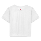 Manifest Malibu – Flowy Cropped Tee - white