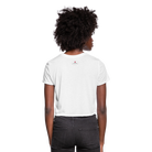 Manifest Malibu – Flowy Cropped Tee - white