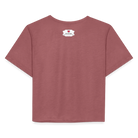 Manifest Malibu – Flowy Cropped Tee - mauve