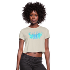 Manifest Malibu – Flowy Cropped Tee - dust