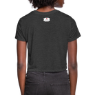 Manifest Malibu – Flowy Cropped Tee - deep heather