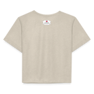 Manifest Malibu – Flowy Cropped Tee - dust
