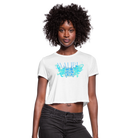 Manifest Malibu – Flowy Cropped Tee - white