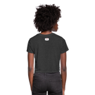 Manifest Malibu – Flowy Cropped Tee - deep heather