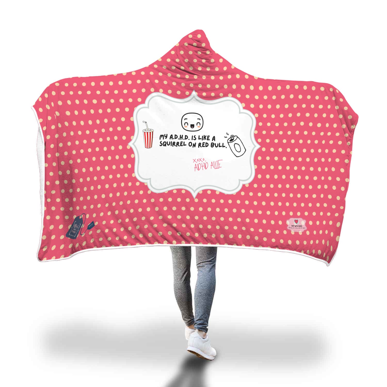 ADHD Allie Series - Hooded Blanket